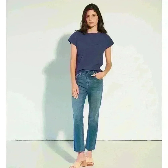 🆕 Hatley - Slouchy  Pocket Tee - Patriot Blue - Size Medium - Picture 2 of 10